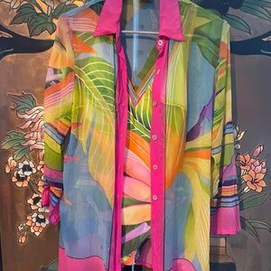 Swimsuit and coverup